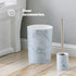 Bamboo Bathroom Set - White Marble